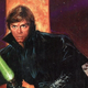 The cover to Dark Empire's first issue, depicting Luke Skywalker holding a lightsaber.